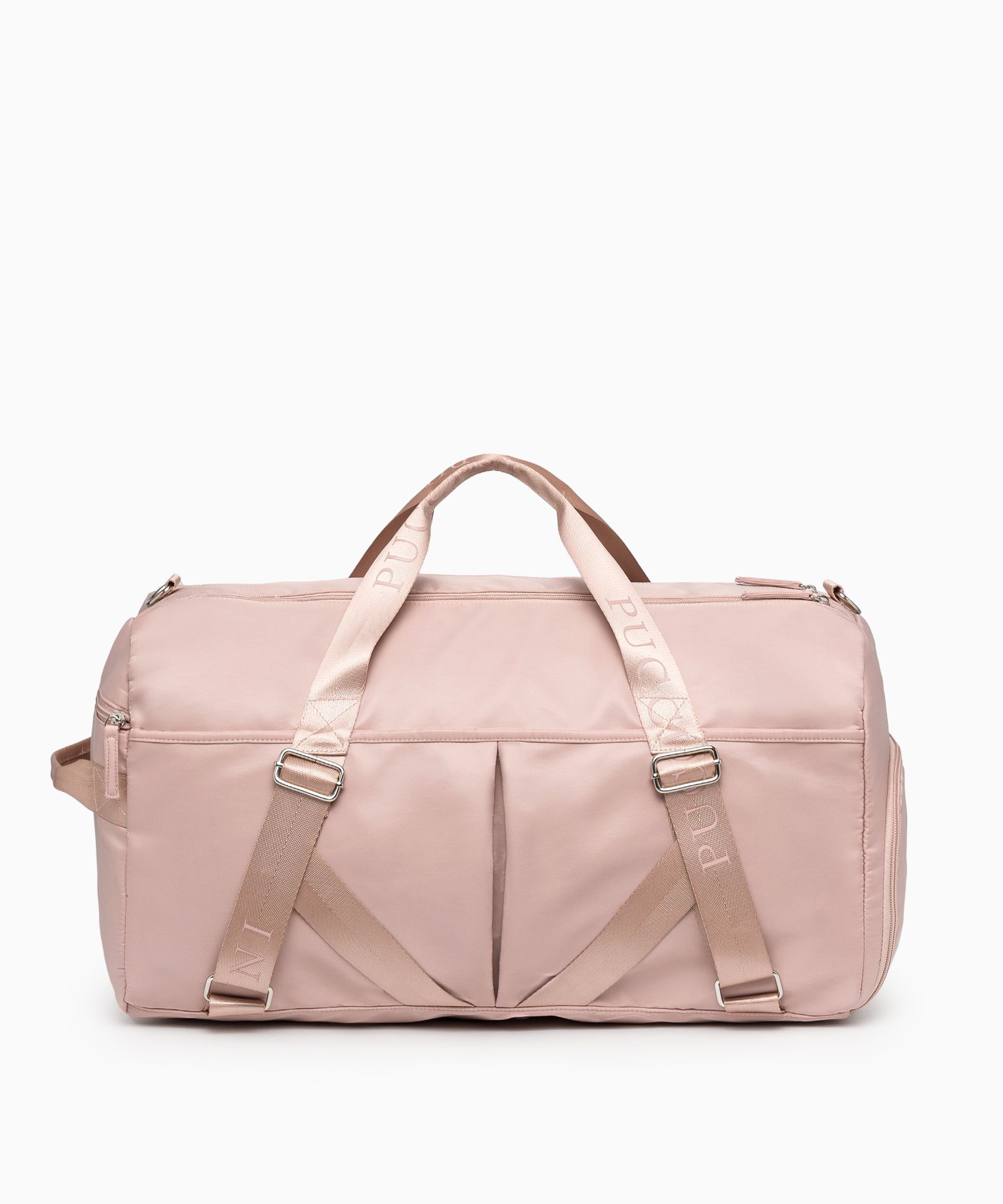 Torba sportowa z uchwytem na matę różowa