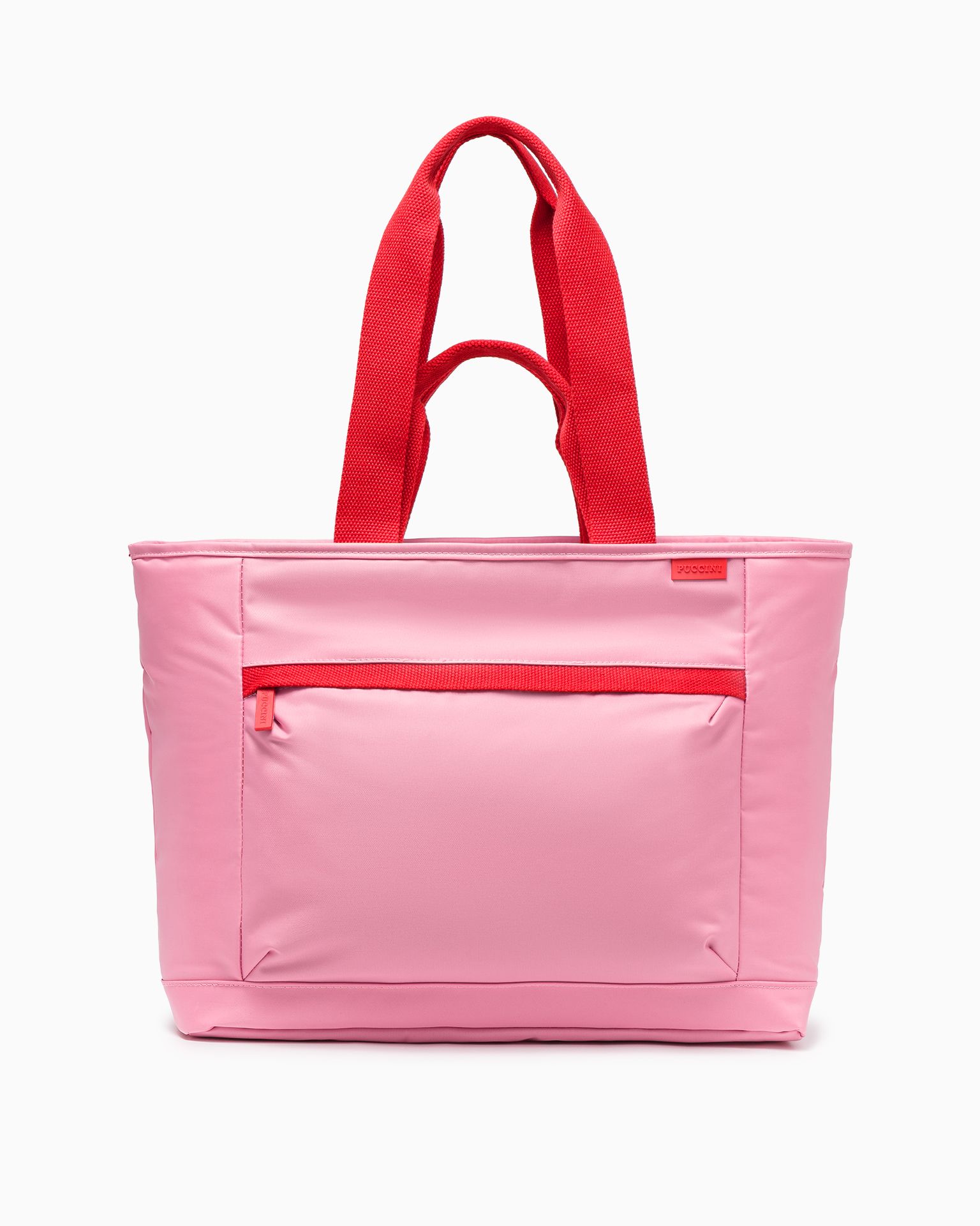 Torba tote z miejscem na laptopa 15,6 cali różowa