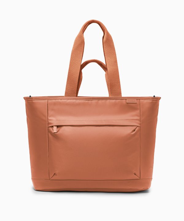 Torba tote z miejscem na laptopa 15,6 cali pomarańczowa