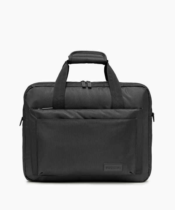 Torba na laptop 17 cali materiałowa czarna