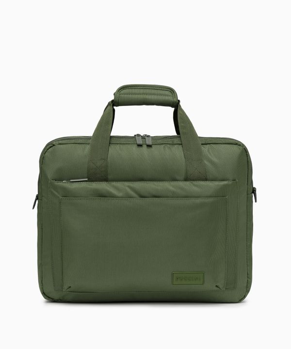 Torba na laptop 17 cali materiałowa zielona