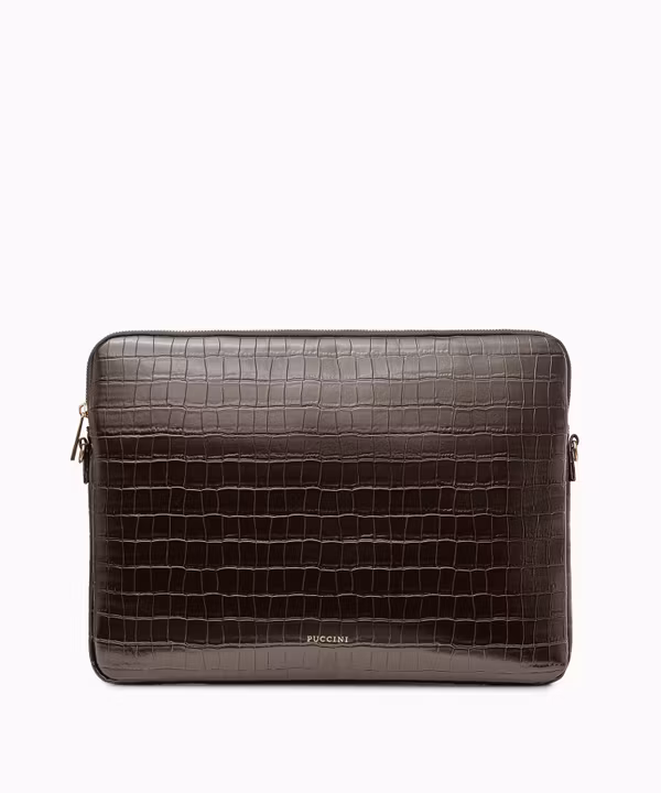Etui na laptopa 15'6 cala brązowe crocco
