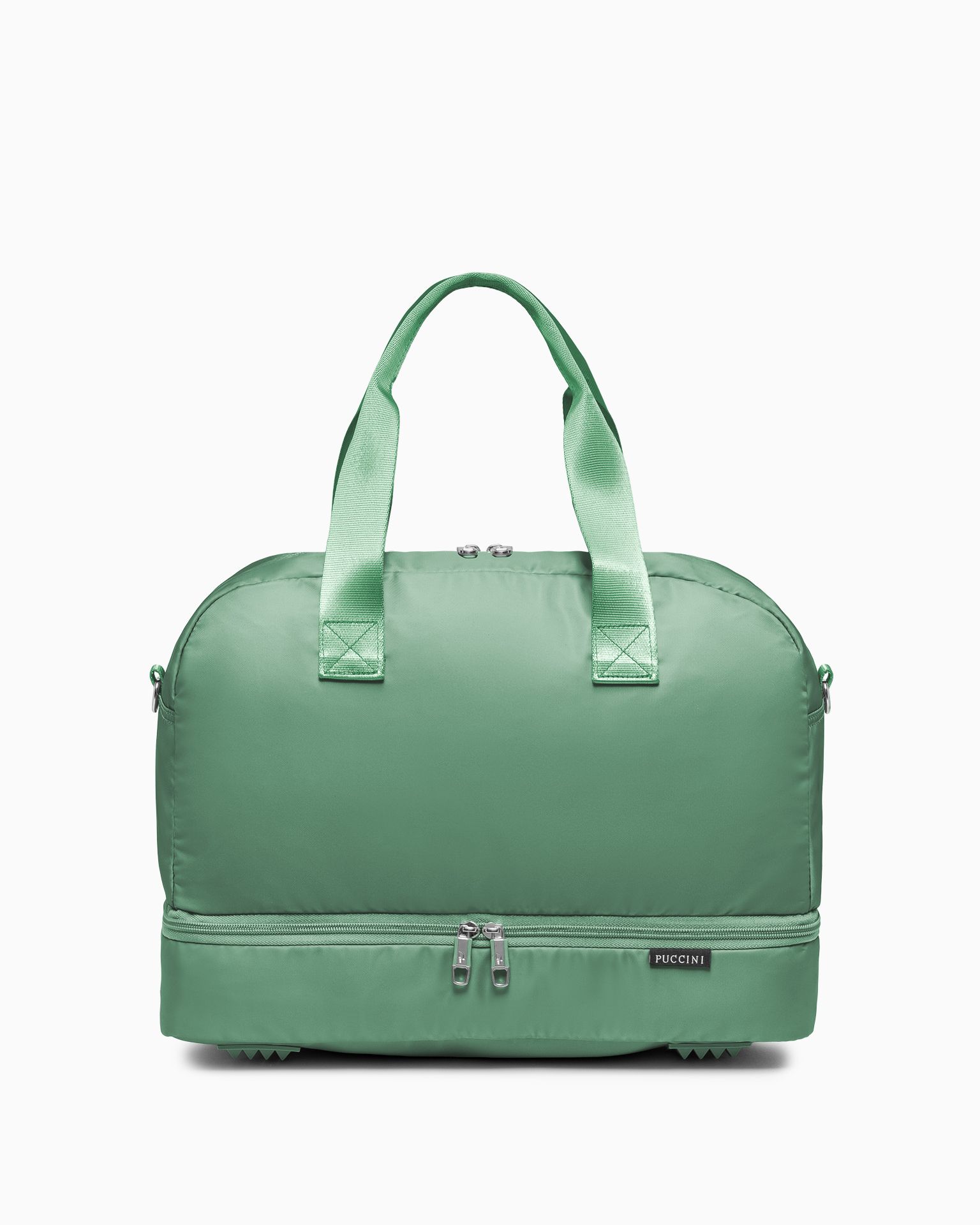 Torba sportowa z kieszenią na dnie zielona