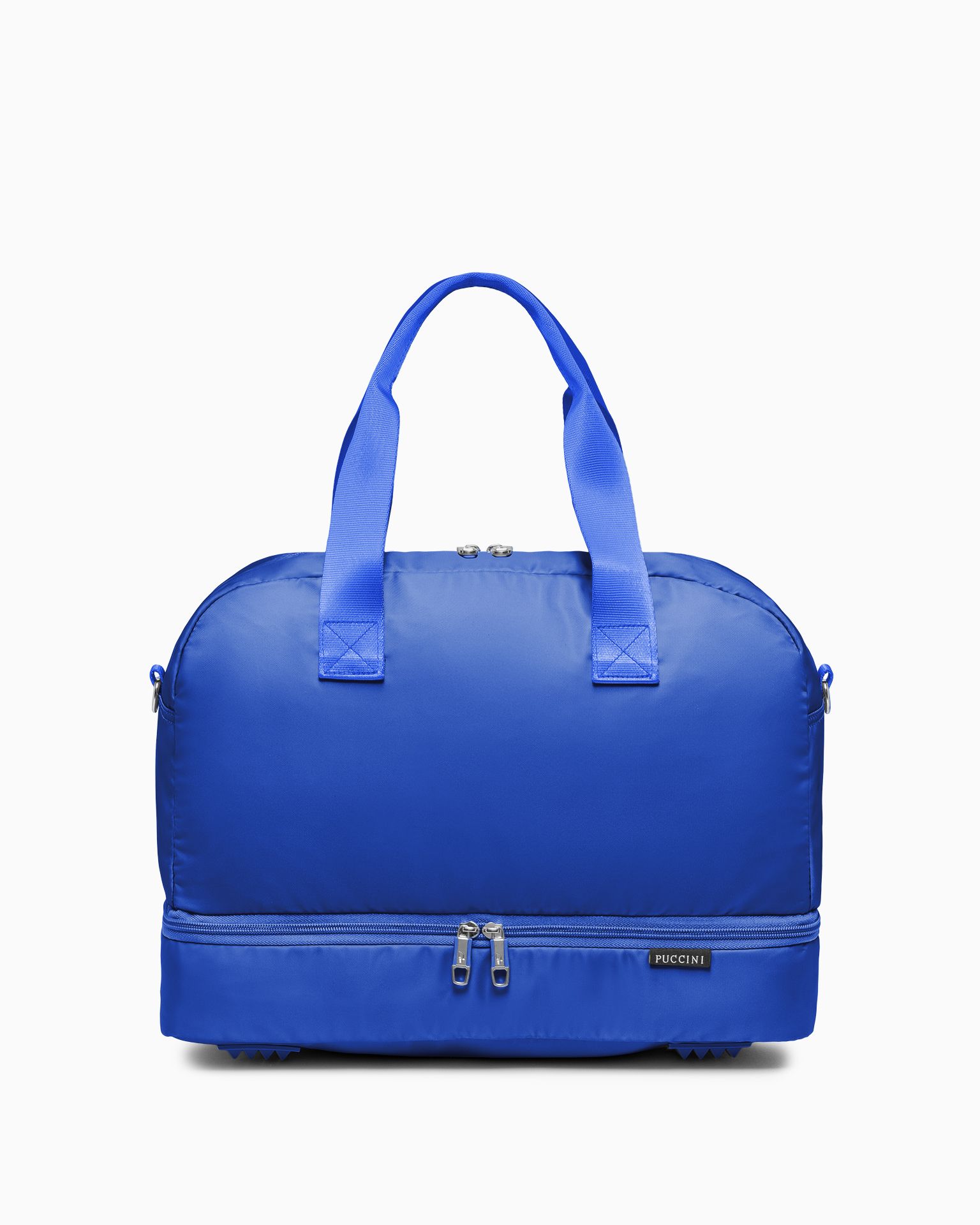 Torba sportowa z kieszenią na dnie niebieska