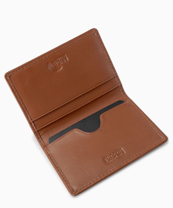 Etui na karty ze skóry naturalnej brązowe