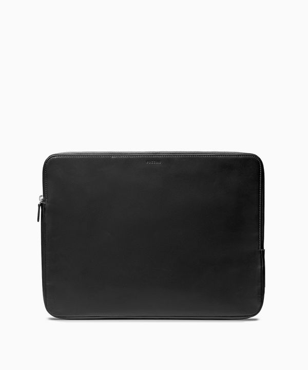 Etui na laptopa 15 cali skórzane czarne