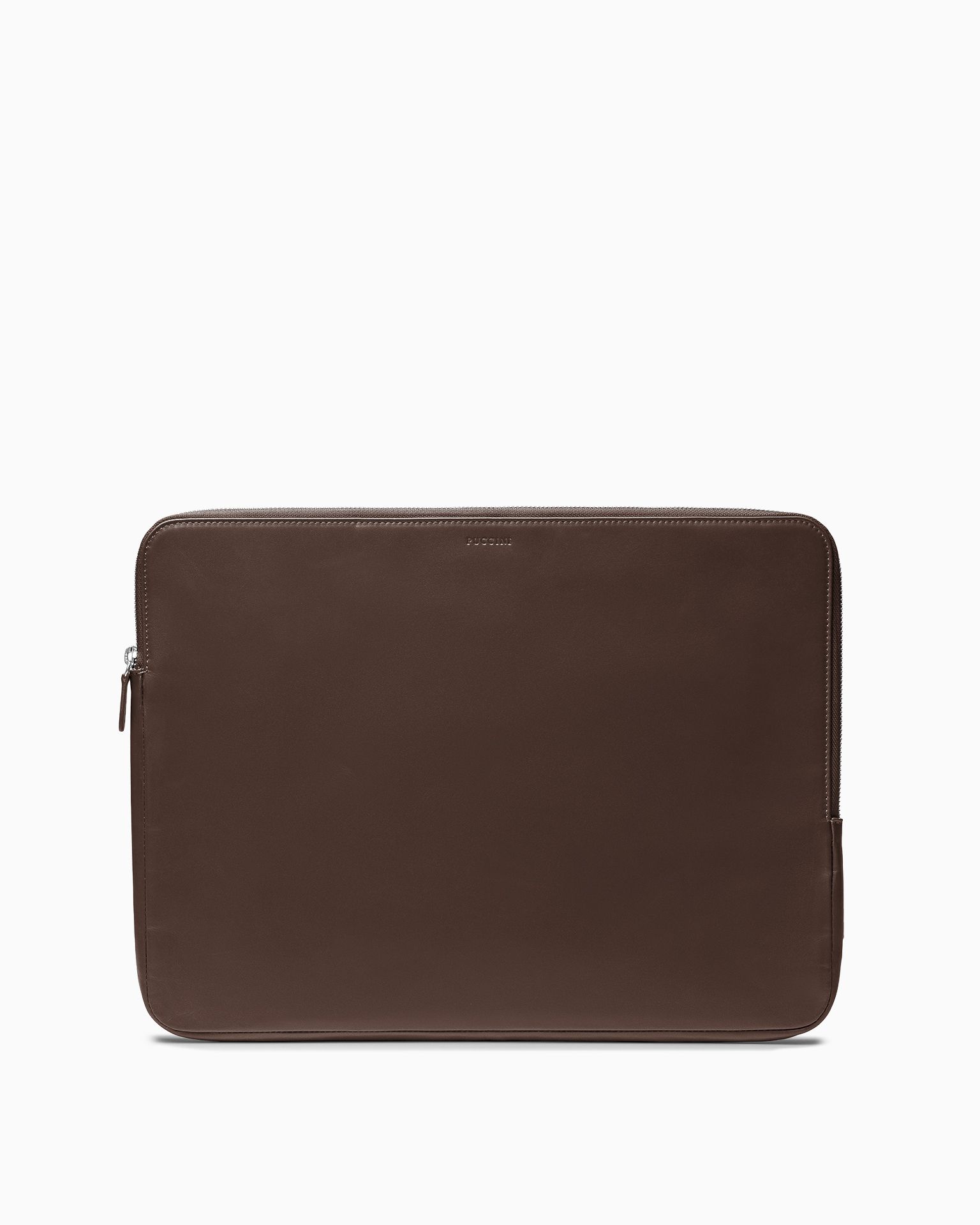 Etui na laptopa 15 cali skórzane ciemnobrązowe