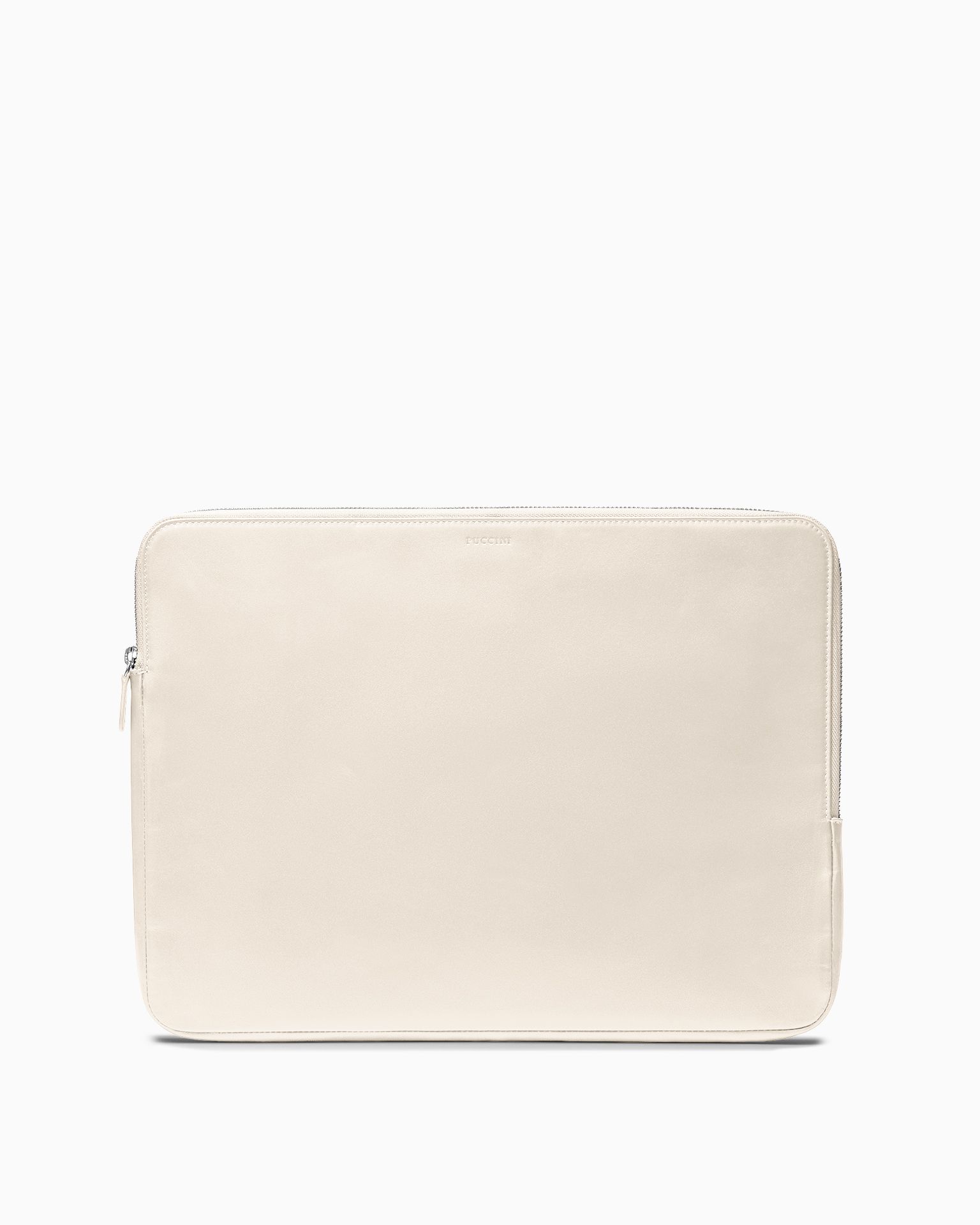 Etui na laptopa 15 cali skórzane beżowe