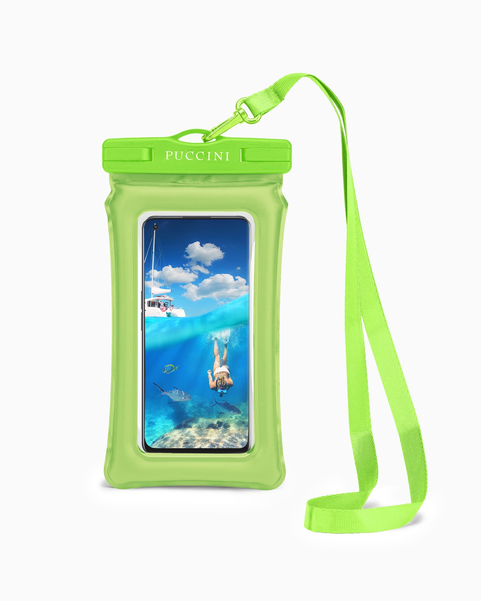 Etui na telefon wodoodporne zielone