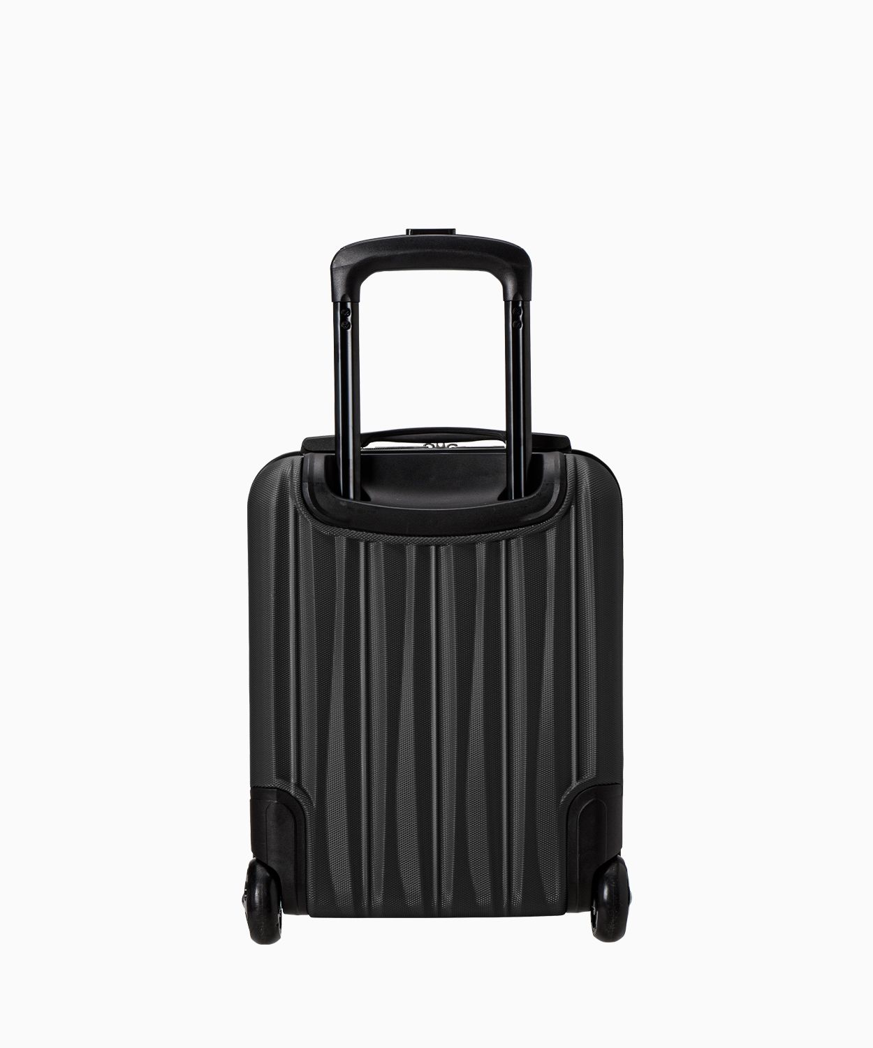 Kabinowa mini walizka ze żłobieniami czarna
