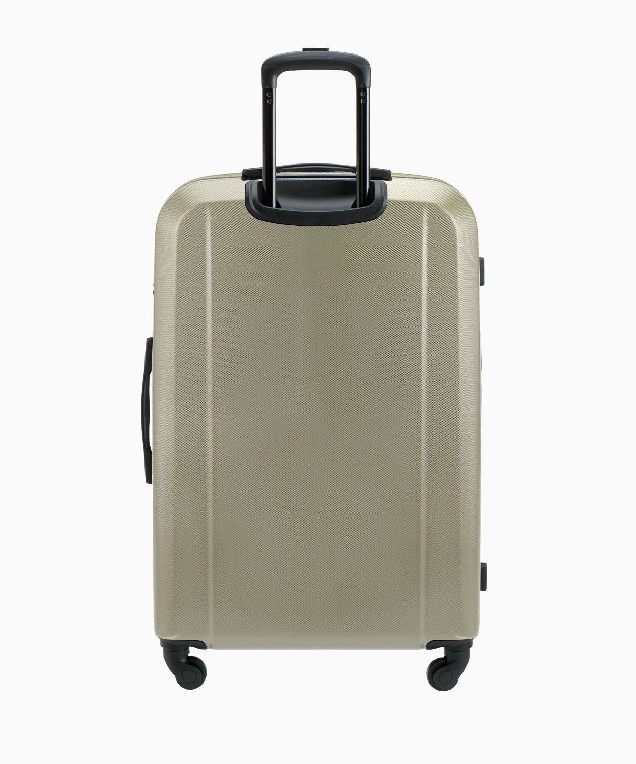 Duża walizka jednokolorowa szampańska