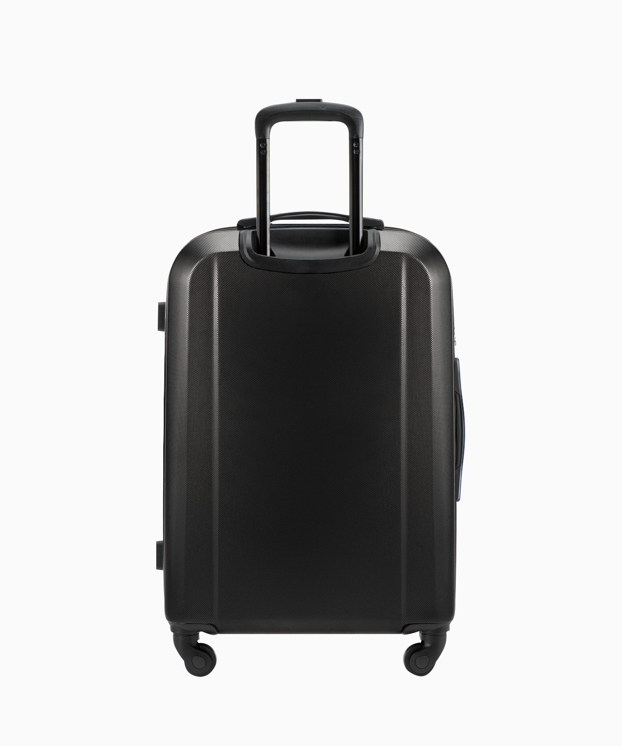 Średnia walizka jednokolorowa czarna
