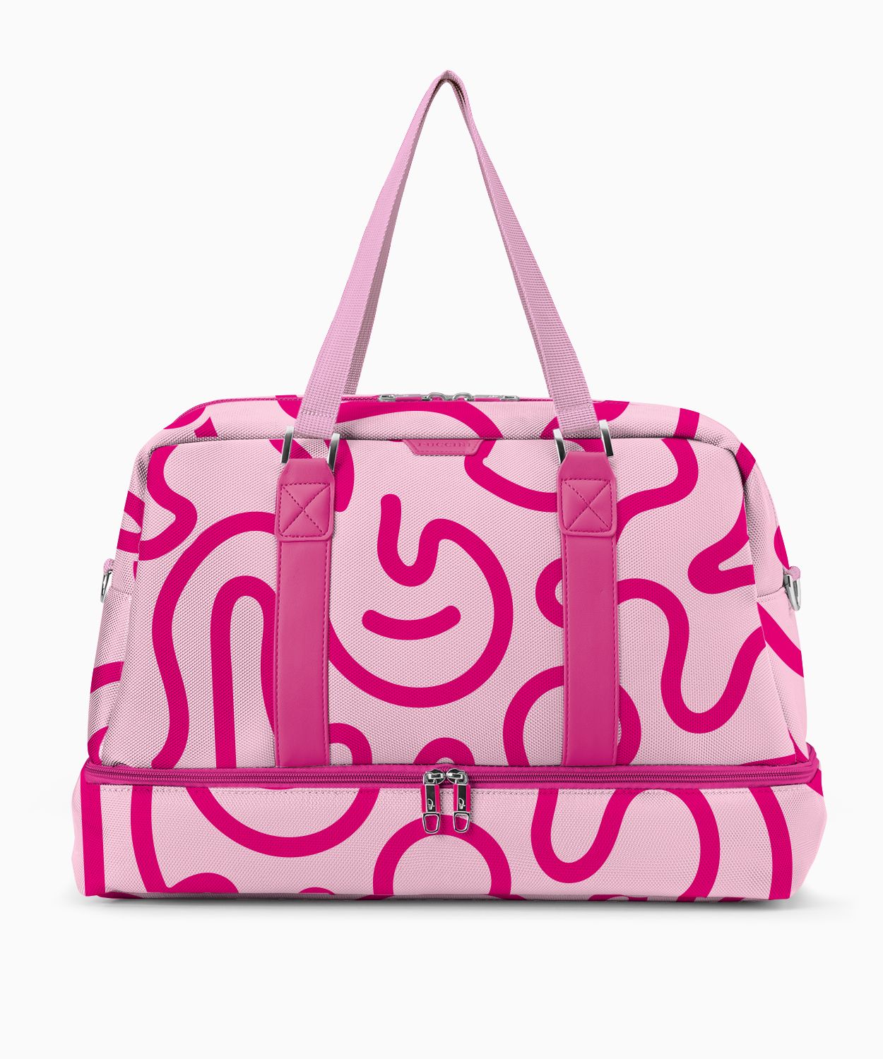 Duża Torba weekendowa Philadelphia Collection - print różowy