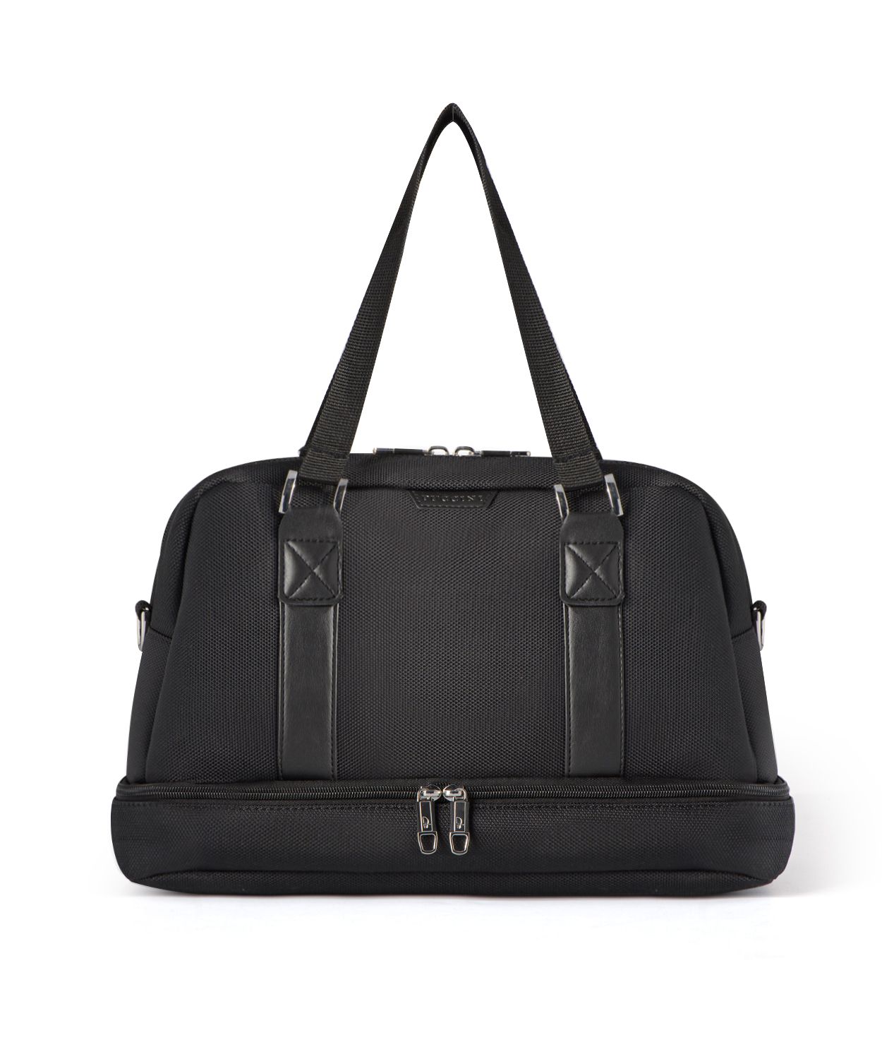 Torba weekendowa mała z komorą na dnie - czarna 