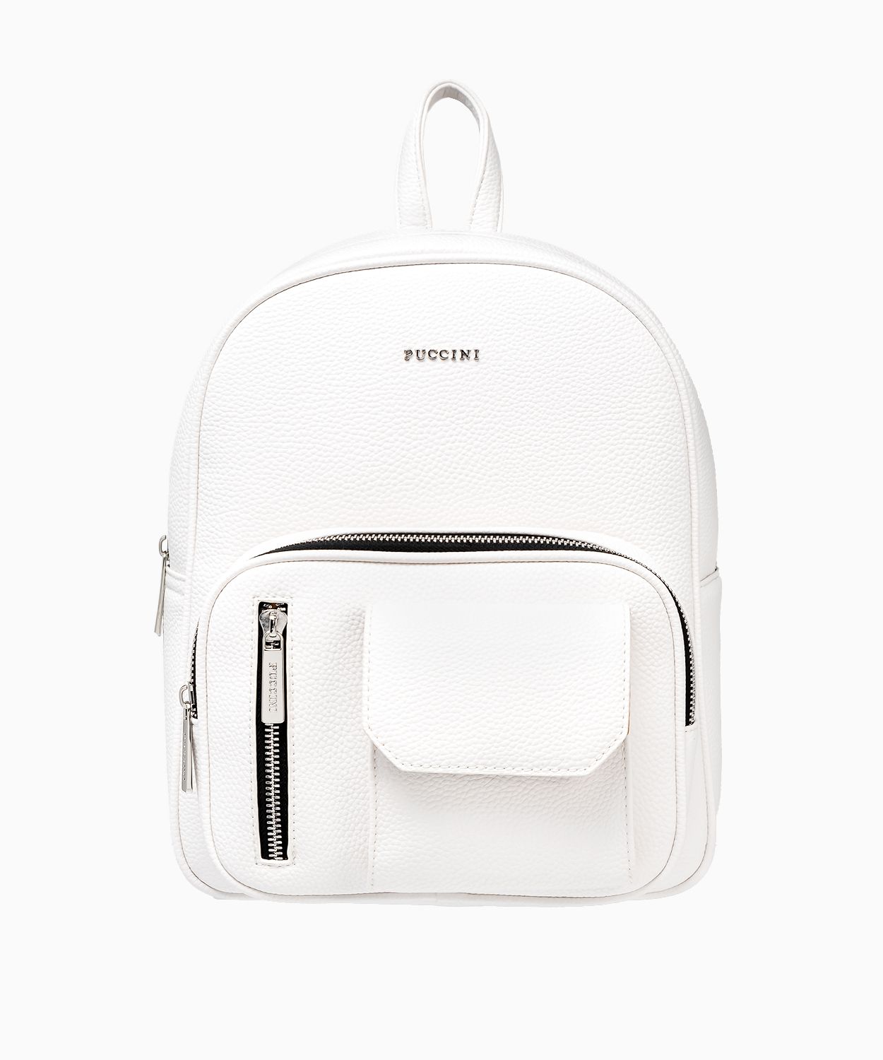 Plecak damski z kieszeniami biały