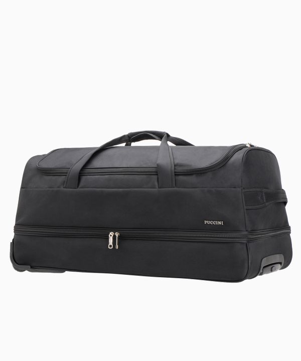 Duża torba XL podróżna na kółkach czarna