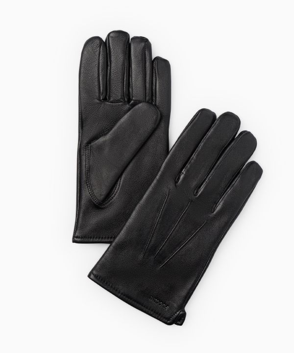 Skórzane Rękawiczki Męskie z Przeszyciami - rozmiar XL