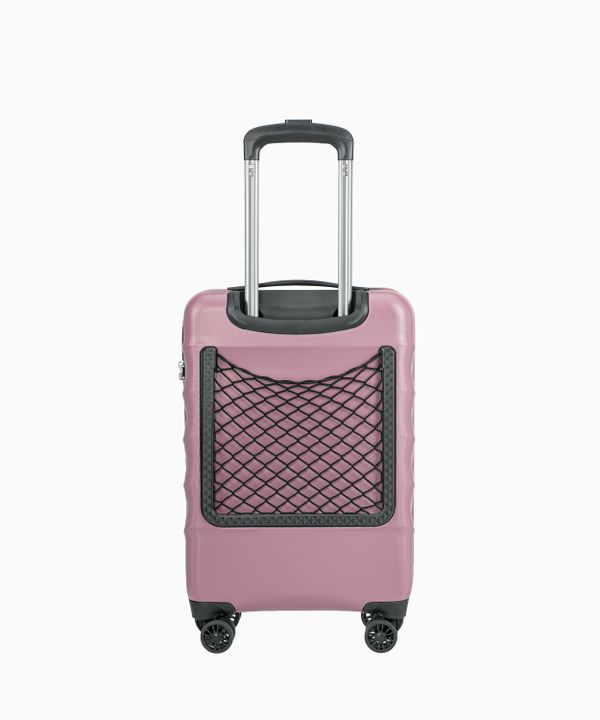 Walizka kabinowa z poliwęglanu różowa