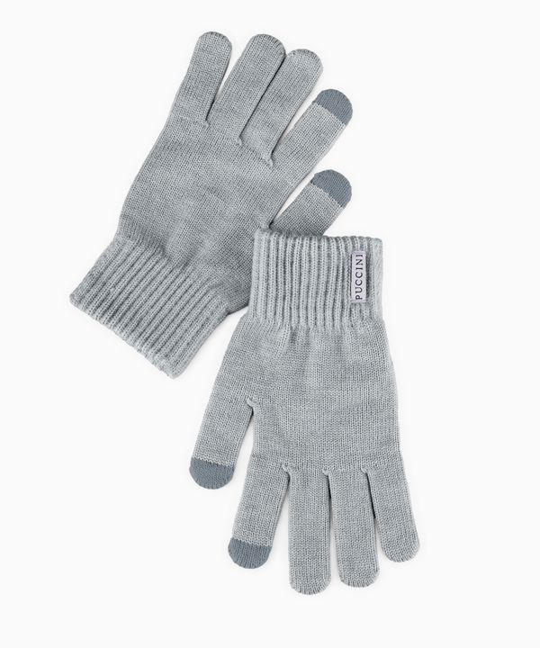 Rękawiczki dzianinowe szare