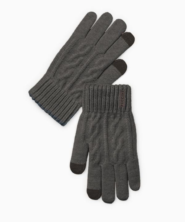 Rękawiczki dzianinowe brązowe