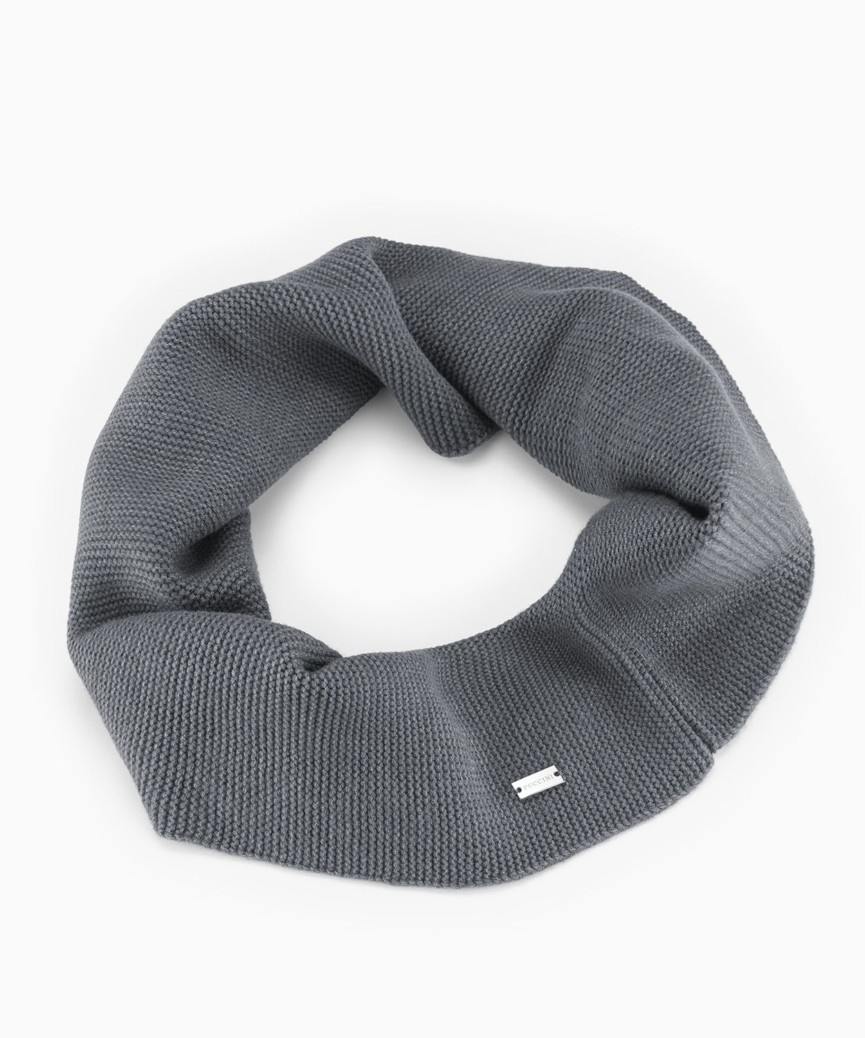 Szalik komin szary oversize