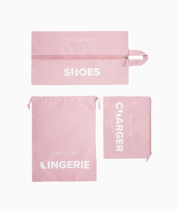 Organizery do walizki różowe