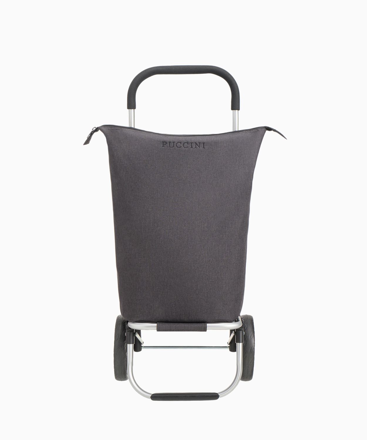 Wózek na zakupy czarny z pojemnikiem termoizolacyjnym 