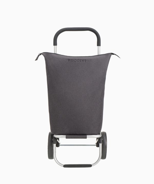 Wózek na zakupy czarny z pojemnikiem termoizolacyjnym