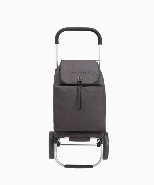 Wózek na zakupy z kieszenią termiczną czarny