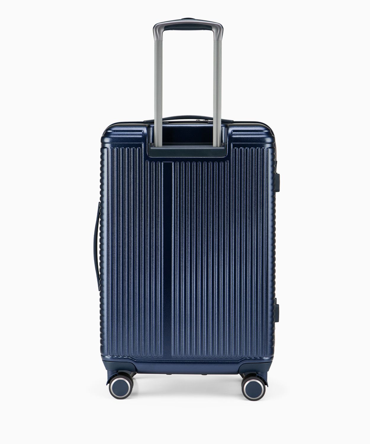 Średnia walizka na kółkach ciemnoniebieska - Sklep Puccini