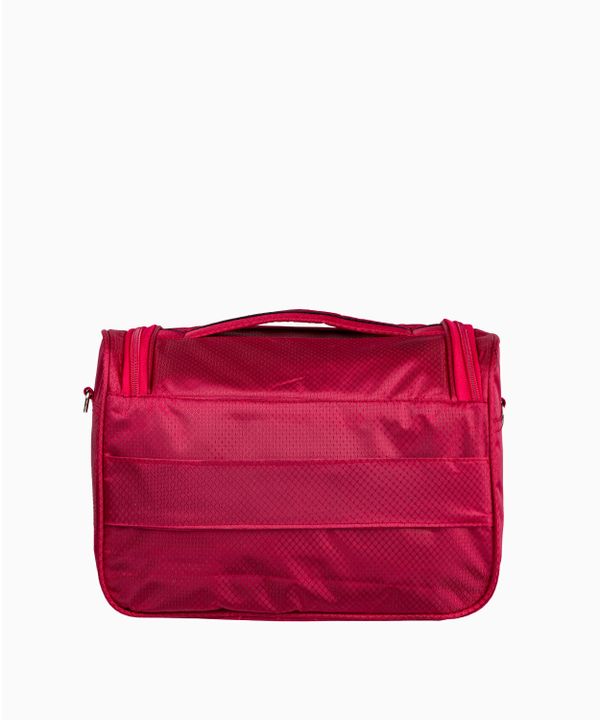 Miękki materiałowy kuferek podróżny z haczykiem