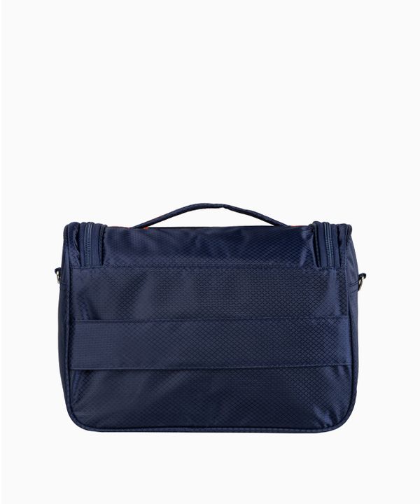 Miękki materiałowy kuferek podróżny z haczykiem