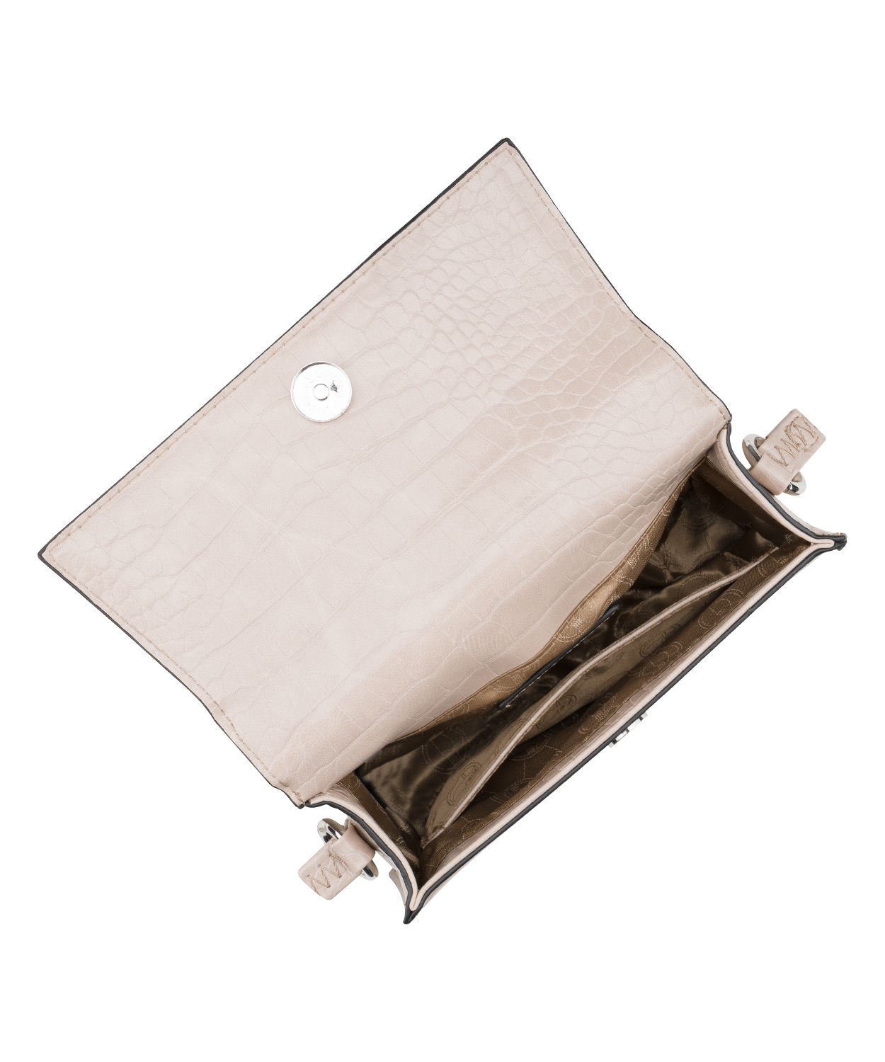 LADYPIG① Torebka damska mini kuferek trapezowy ze skóry ekologicznej crocco