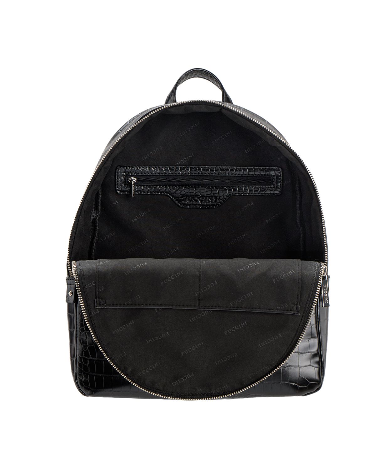 Damski plecak crocco czarny - Sklep Puccini
