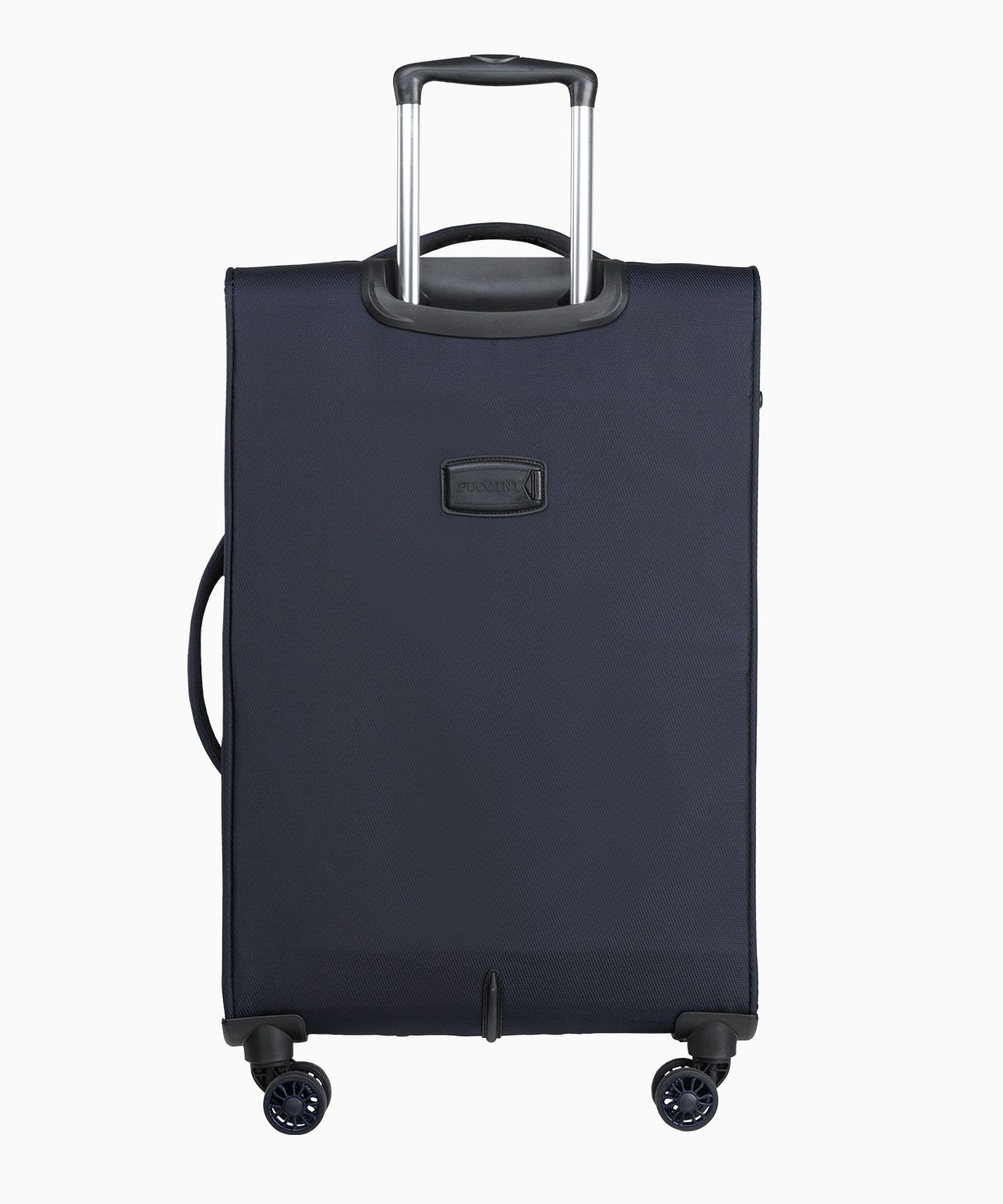 Walizka średnia materiałowa z poszerzeniem czarna