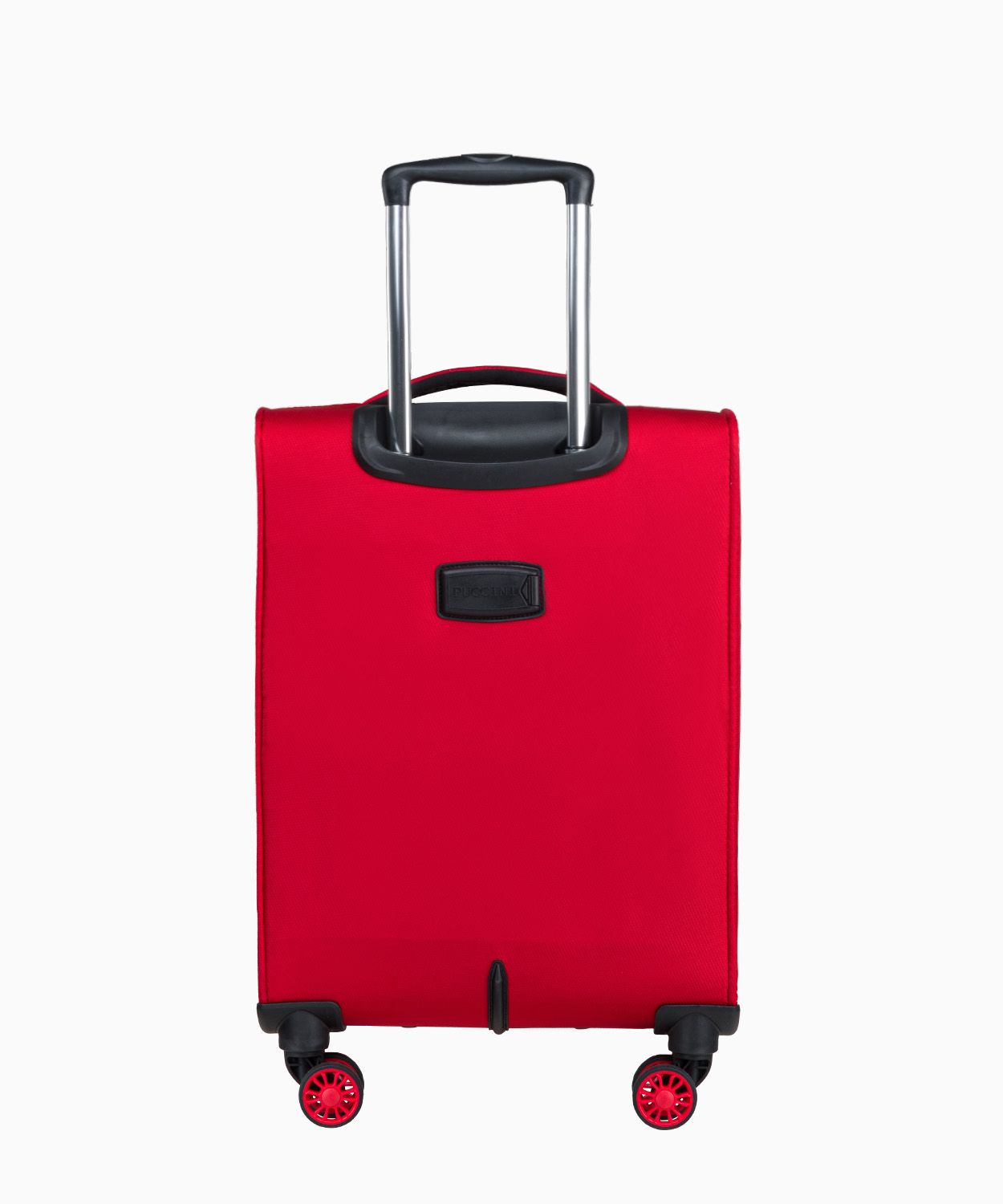 Kabinowa czerwona walizka z poszerzeniem miękka