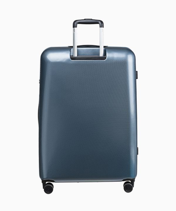 Duża niebieska walizka z policarbonu