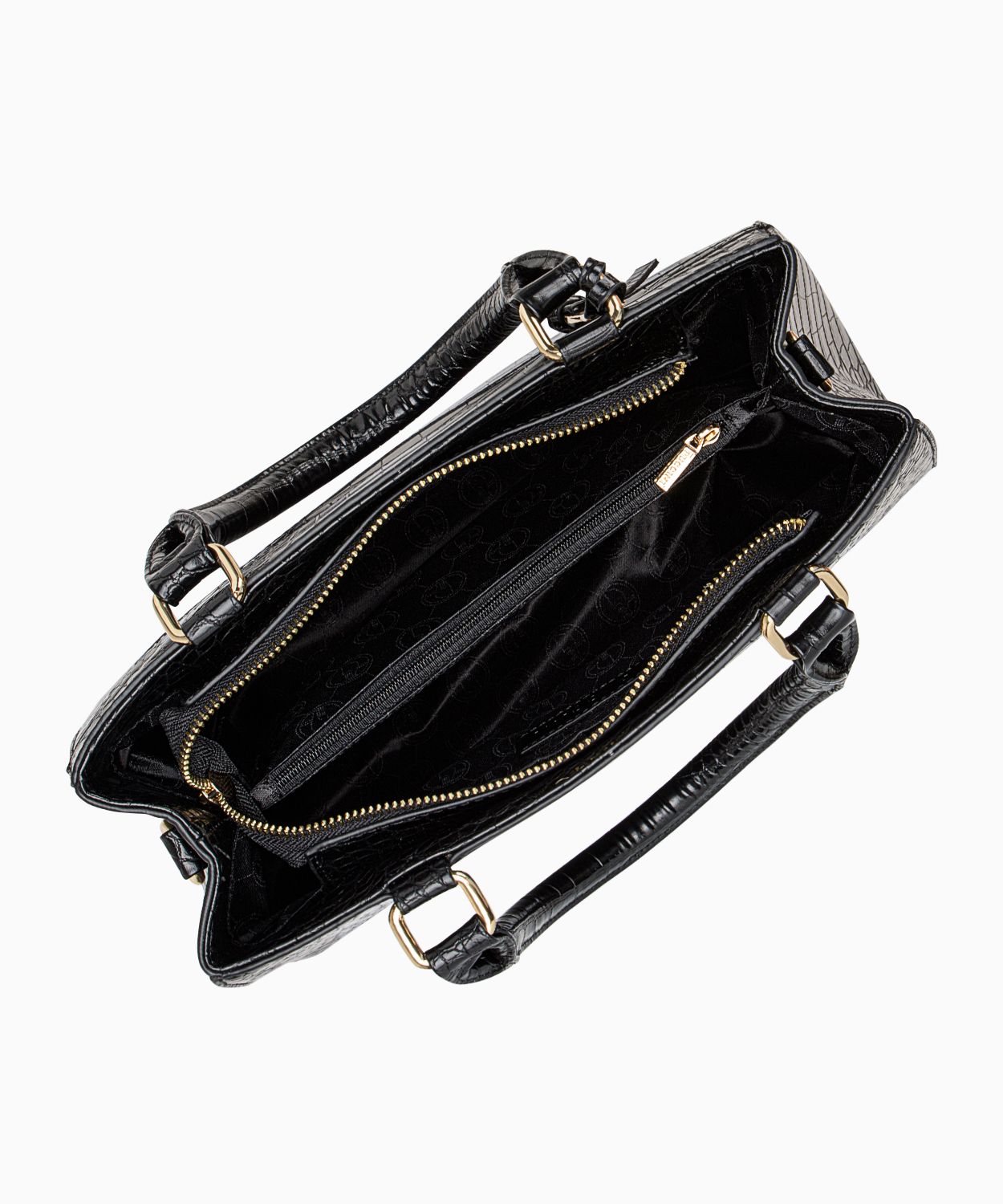 Damski kuferek z odpinanym paskiem czarny - Sklep Puccini