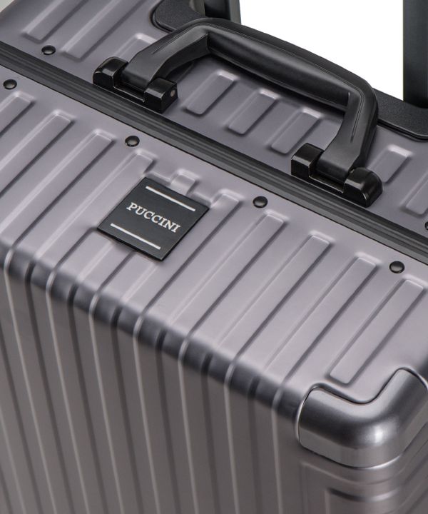 Walizka Aluminiowa Kabinowa Na Kółkach Gunmetal