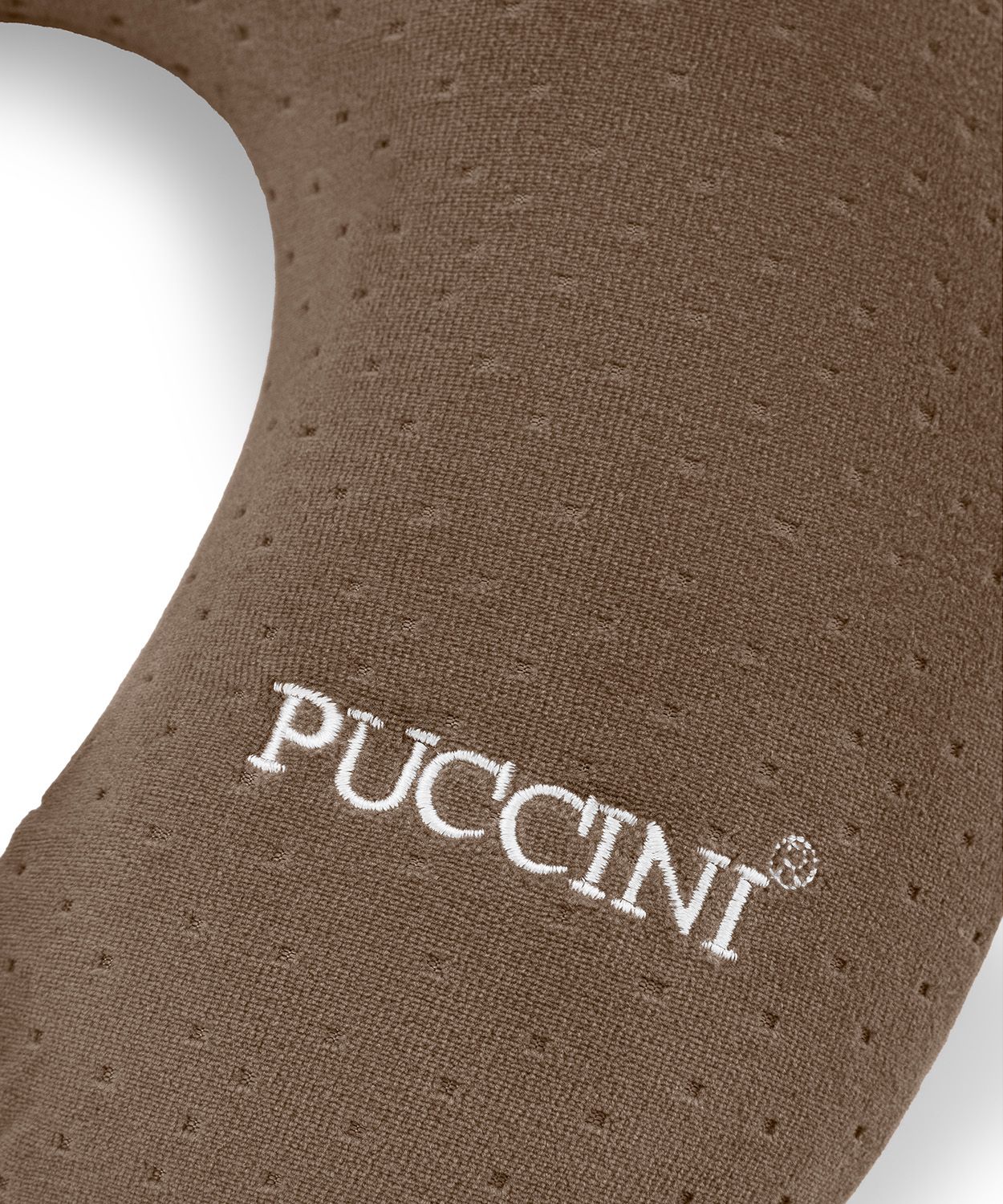 Poduszka podróżna rogal brązowa