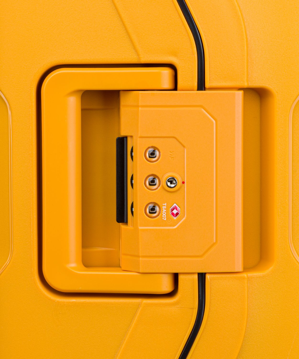 Duża żółta walizka zamykana na klamry - Sklep Puccini