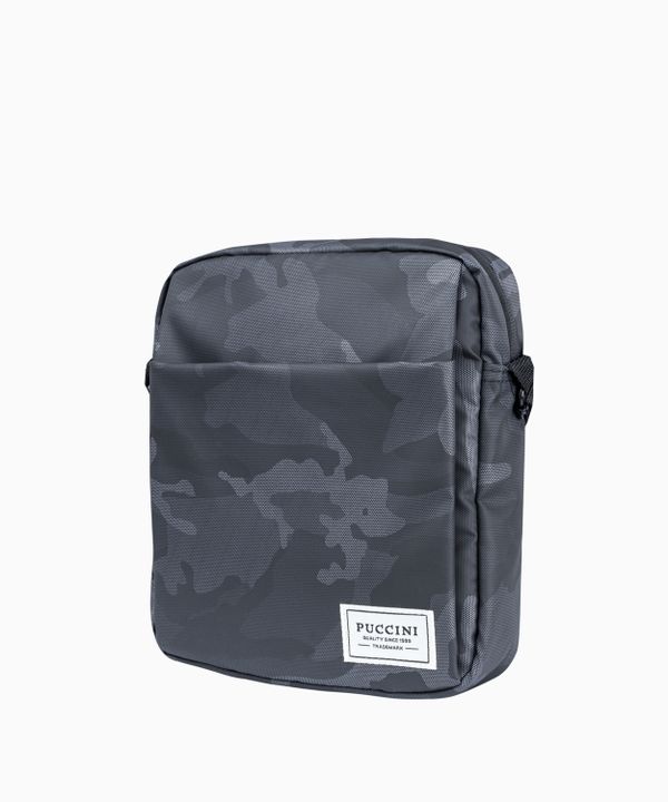 Szara torba męska we wzór camo