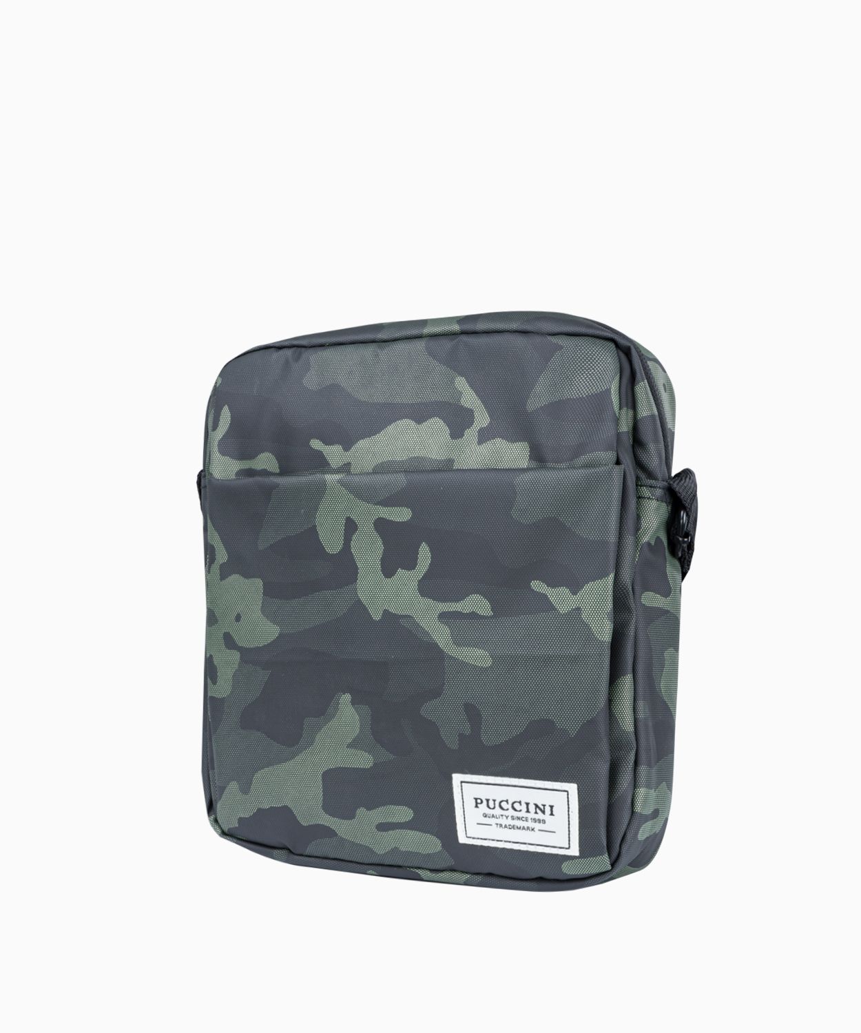 Zielona torba męska we wzór camo