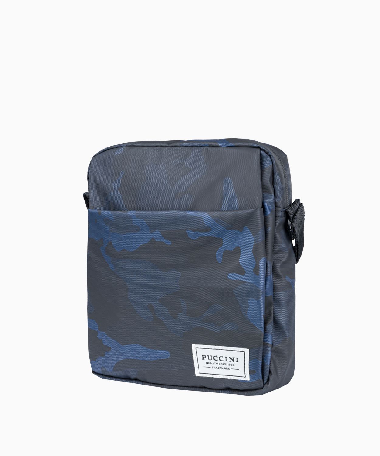 Granatowa torba męska we wzór camo