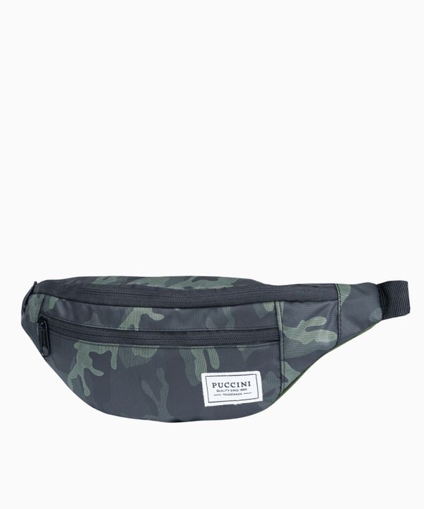 Zielona materiałowa nerka we wzór camo