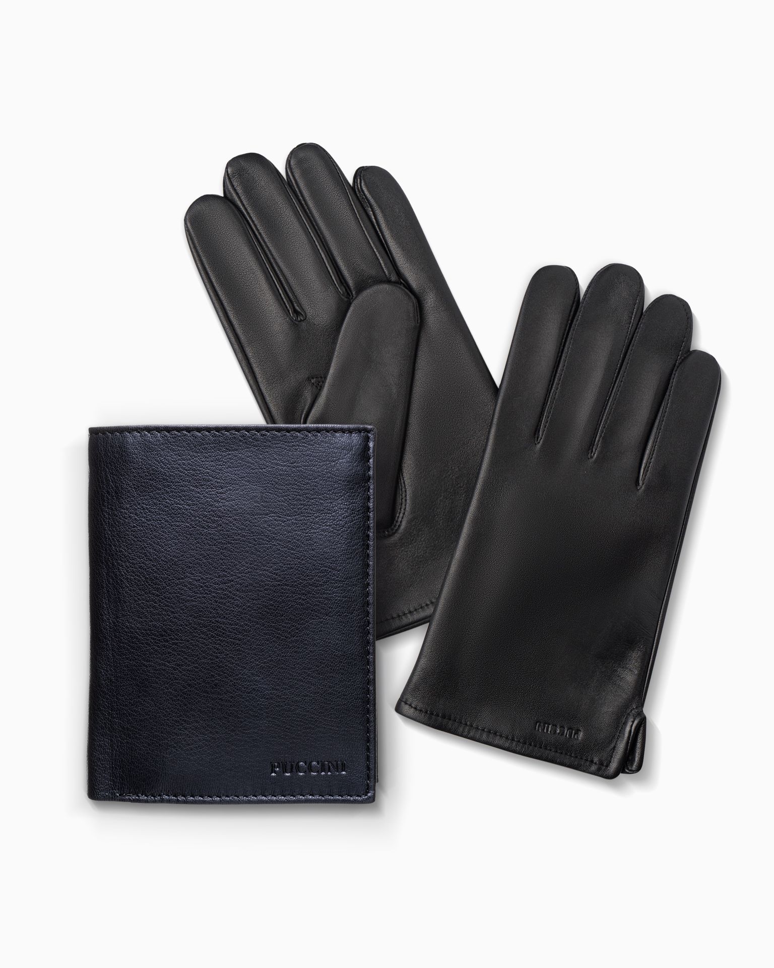 Zestaw prezentowy rękawiczki skórzane roz. L + portfel męski 