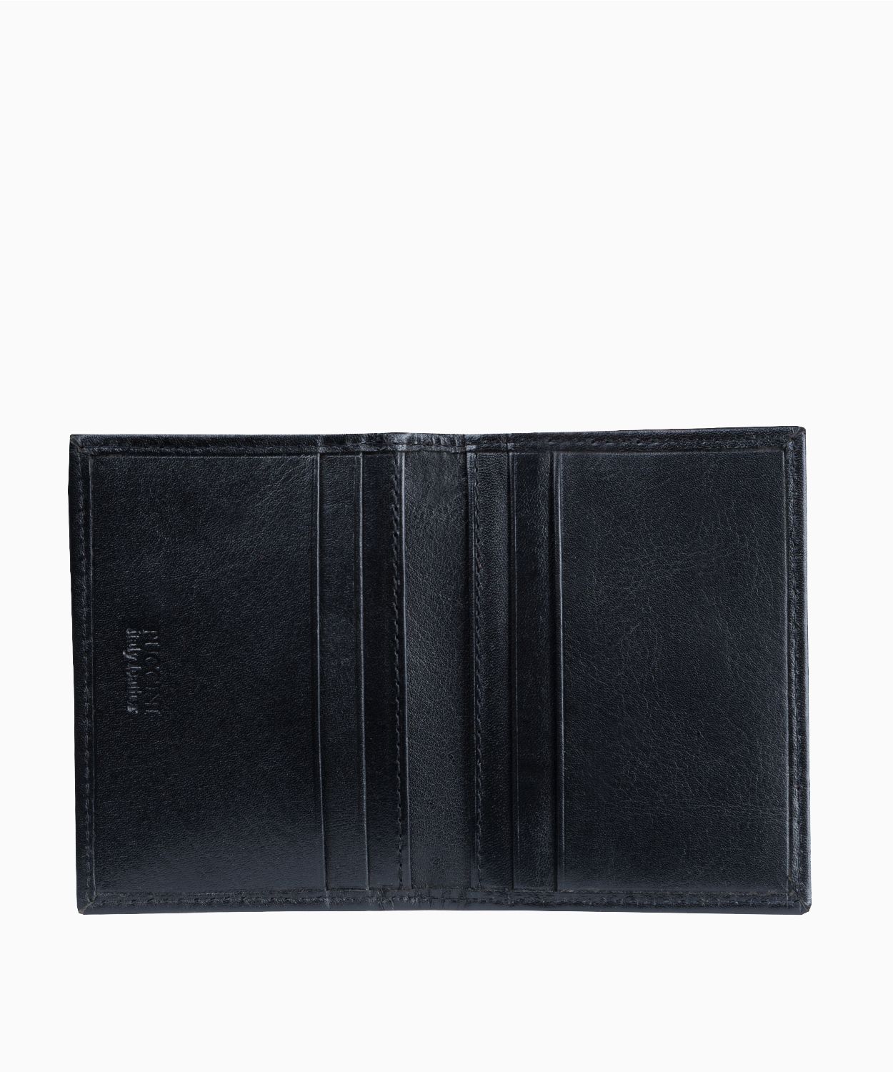 Czarne skórzane etui na dokumenty 