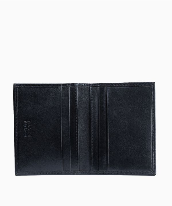 Czarne skórzane etui na dokumenty