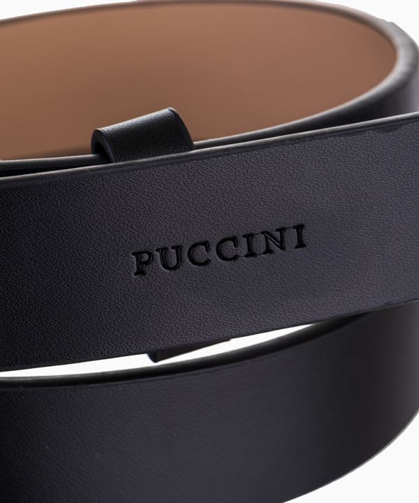 Klasyczny czarny pasek damski ze skóry naturalnej rozmiar s