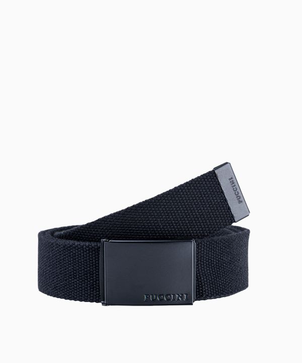 Czarny pasek męski parciany